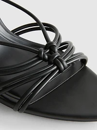Paula Echevarría Knotted Heel Sandals