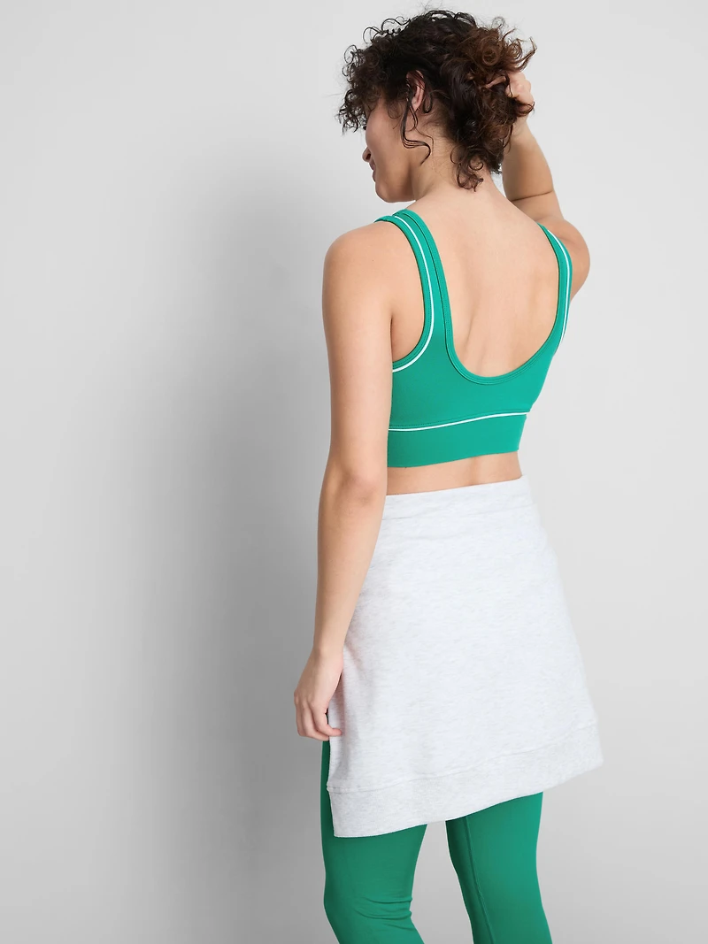 Seamless Piping Active Crop Top