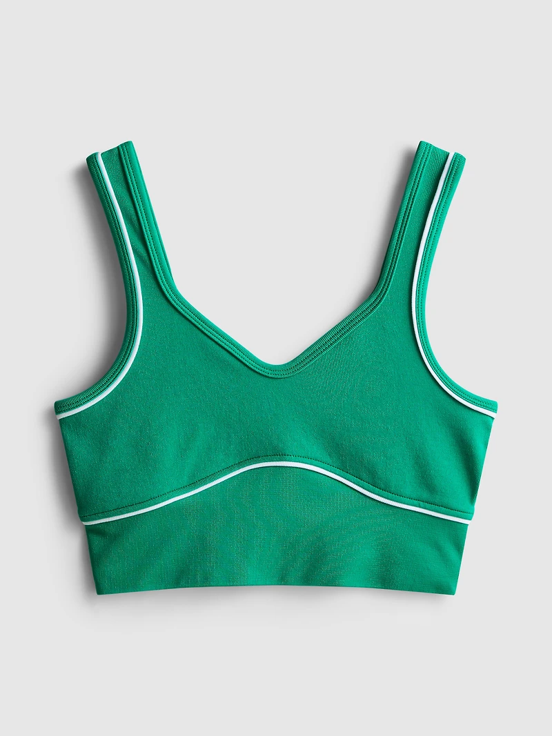 Seamless Piping Active Crop Top