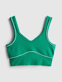 Seamless Piping Active Crop Top