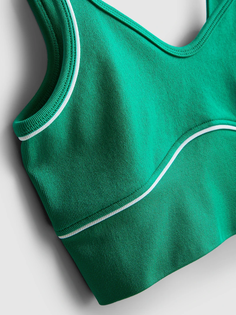 Seamless Piping Active Crop Top