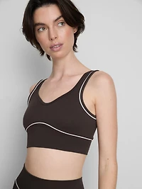 Seamless Piping Active Crop Top