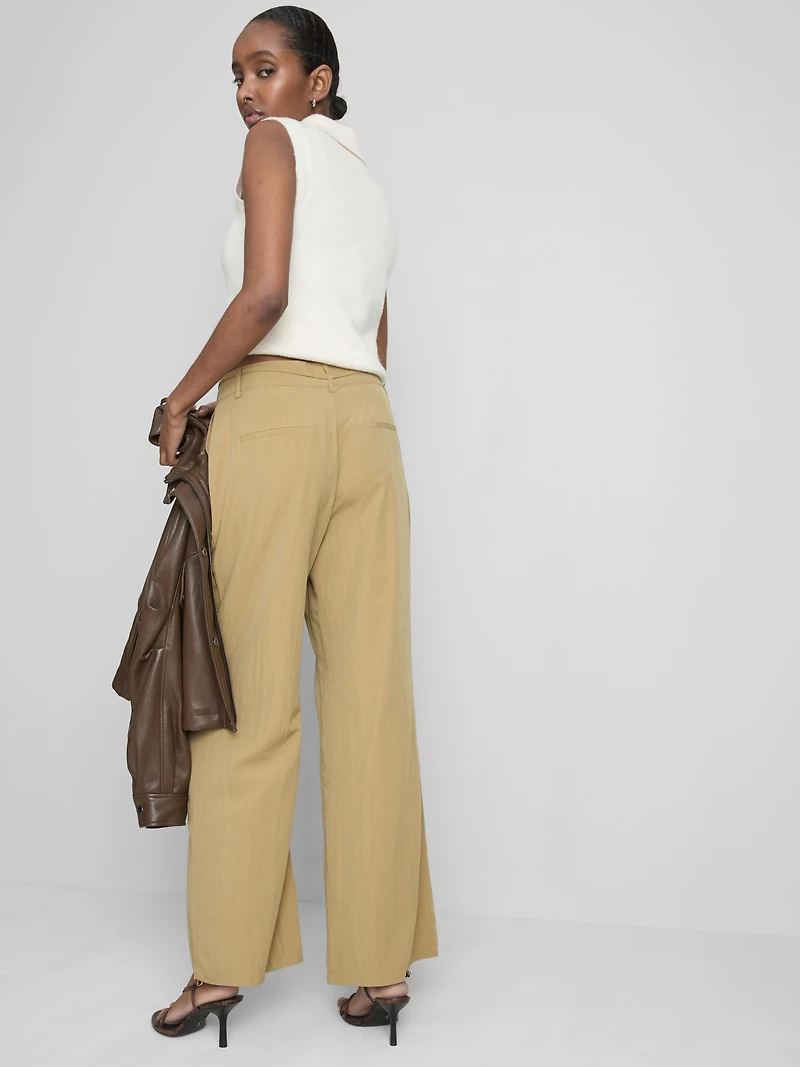 Belted Wide-Leg Pants