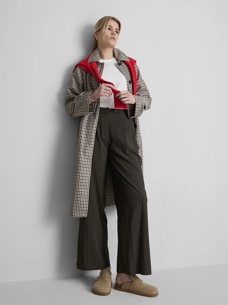 Belted Wide-Leg Pants