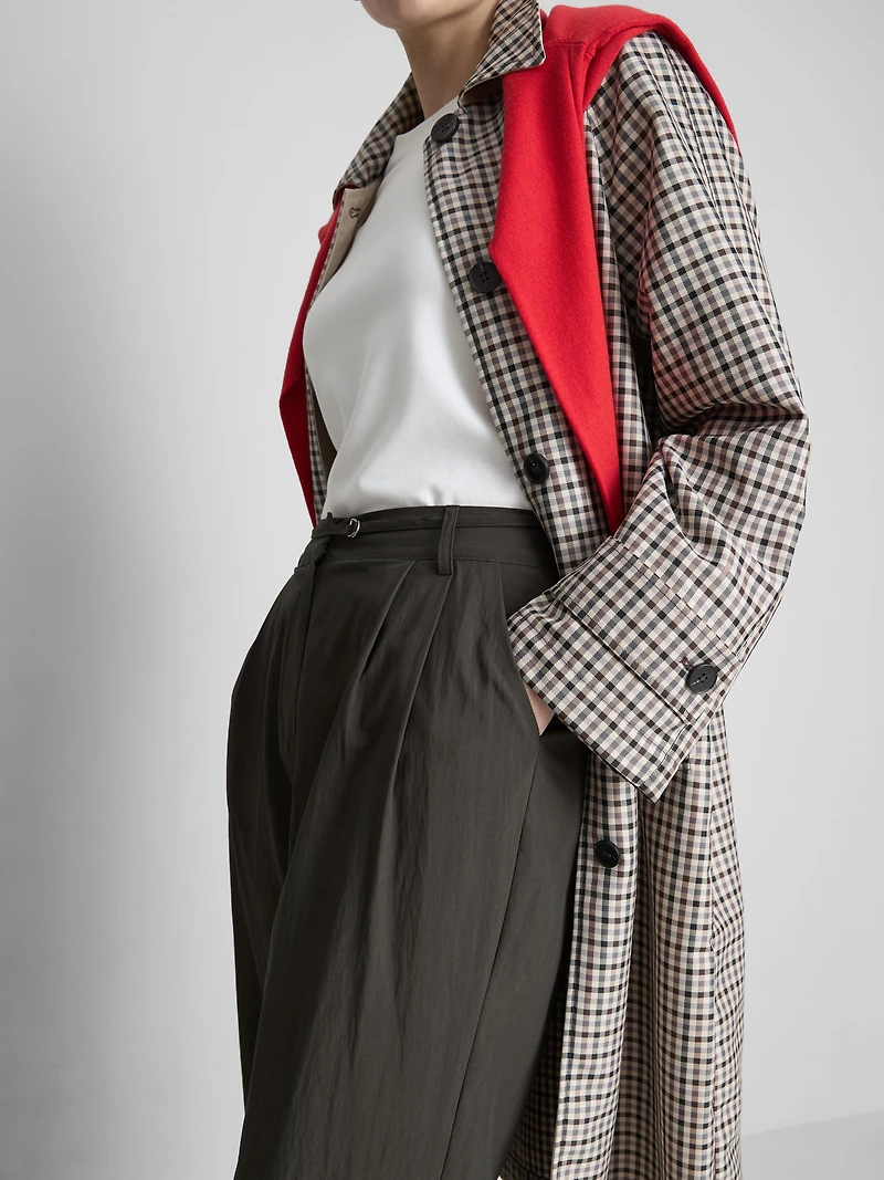 Belted Wide-Leg Pants