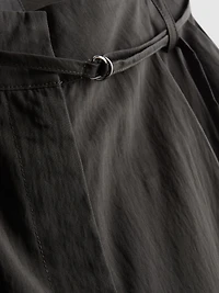 Belted Wide-Leg Pants