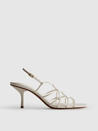 The Edit Braided Stiletto Heeled Sandals