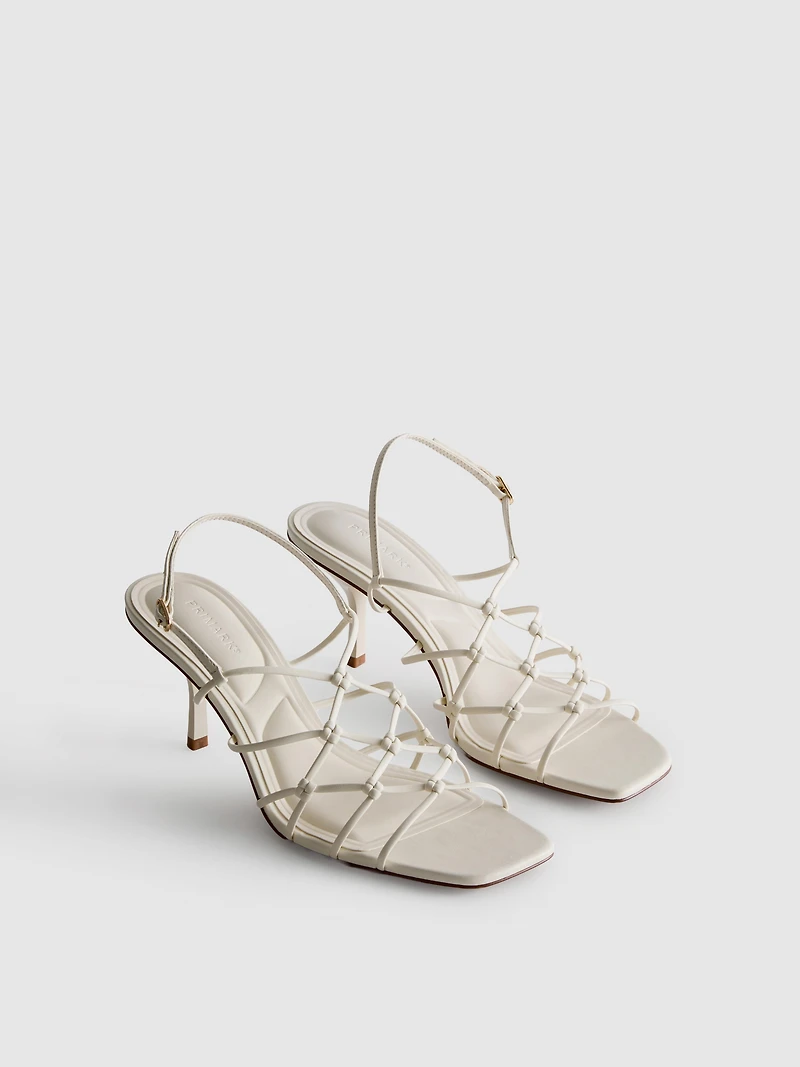 The Edit Braided Stiletto Heeled Sandals
