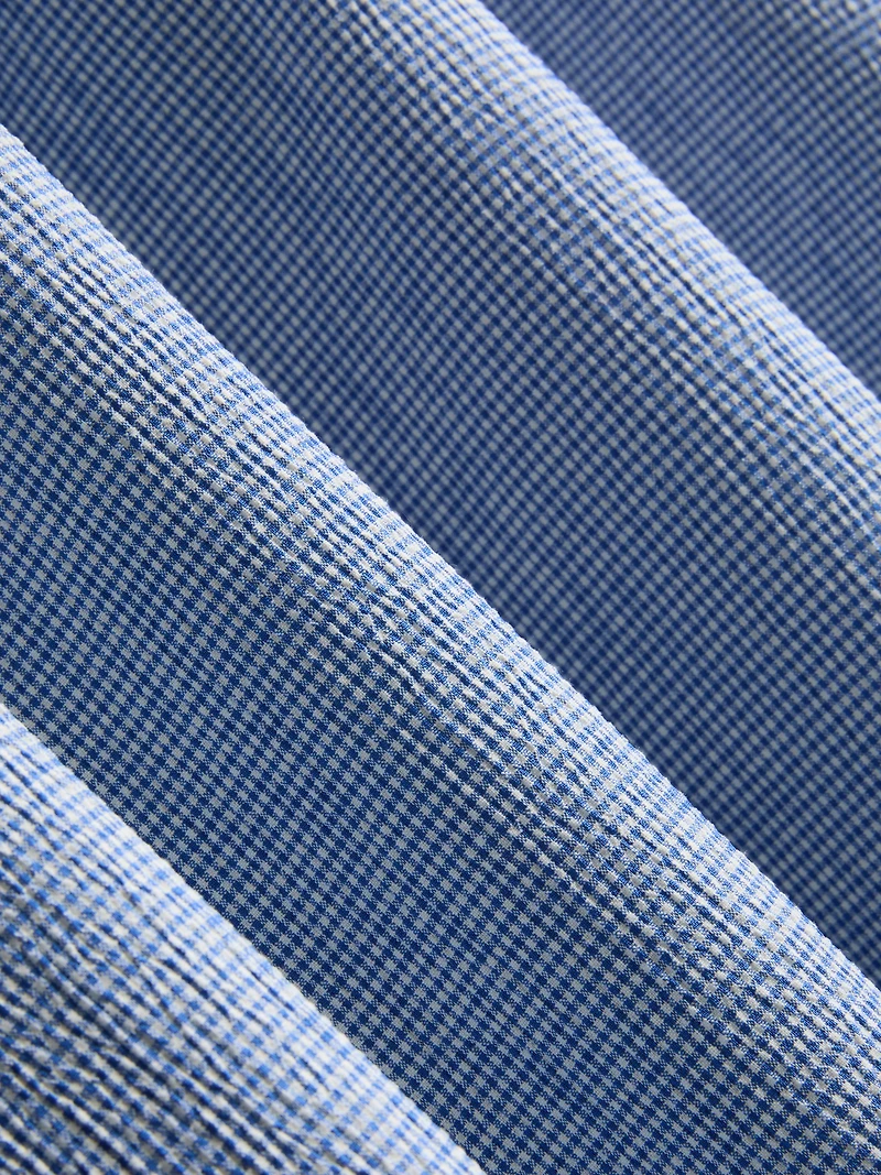 7-15yrs | Gingham Check Midi Skirt