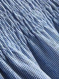 7-15yrs | Gingham Check Midi Skirt