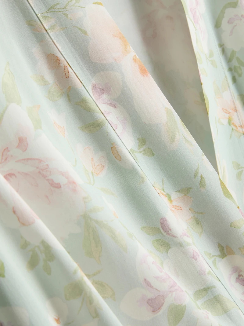 Short Floral Robe