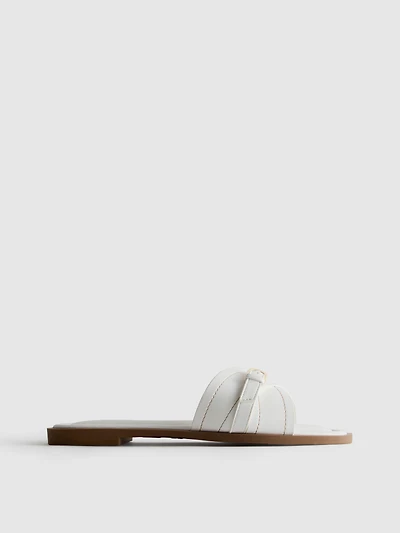 Buckled Mule Sandals