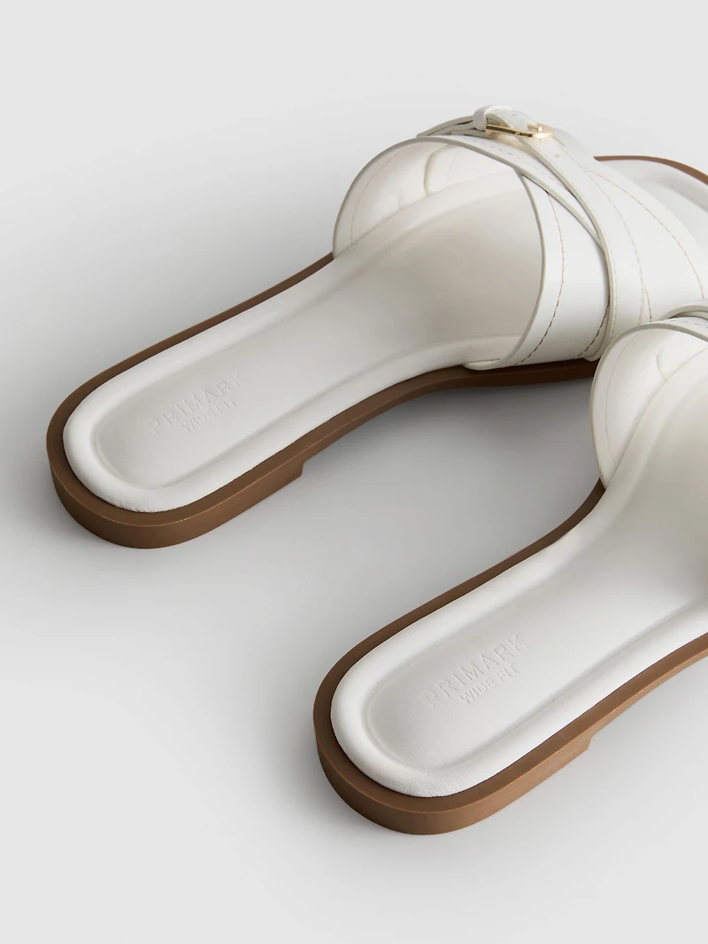 Buckled Mule Sandals
