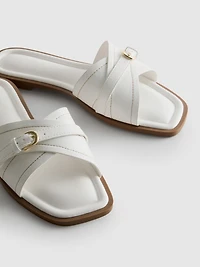 Buckled Mule Sandals