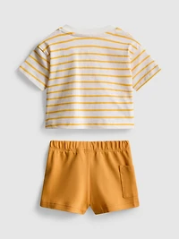0-36mths | Boxy T-Shirt and Shorts Set