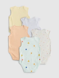 0-36mths | 5pk Sleeveless Onesies