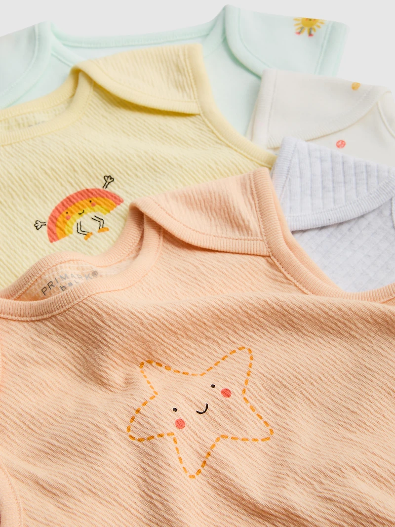 0-36mths | 5pk Sleeveless Onesies
