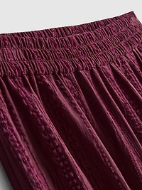 Textured Stripe Wide Leg Pants