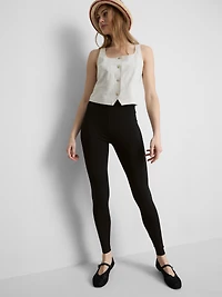 Cotton-Rich High-Waist Leggings