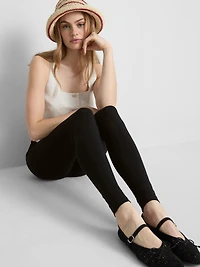 Cotton-Rich High-Waist Leggings