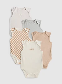 0-36mths | 5pk Sleeveless Bodysuits