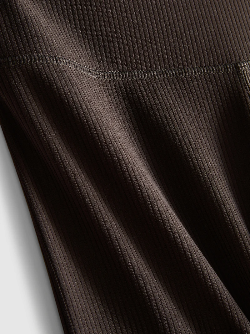 High Waisted Ribbed Active Leggings