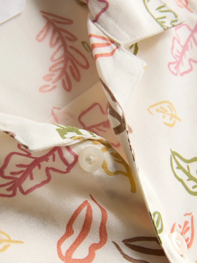 0-36mths | Printed Shirt and Chino Shorts Set