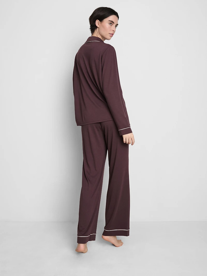 Piped Jersey Boyfriend Pajamas