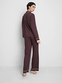 Piped Jersey Boyfriend Pajamas