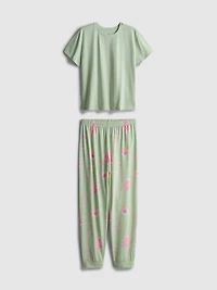 Cotton Printed Short Sleeve Pajamas