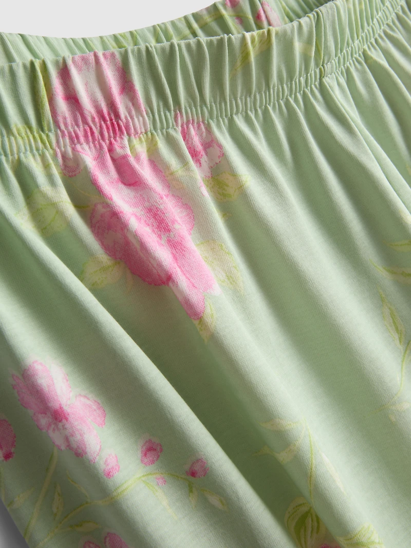 Cotton Printed Short Sleeve Pajamas