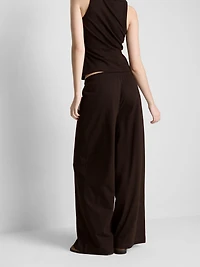 Cotton Casual Wide-Leg Joggers