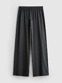 Cotton Casual Wide-Leg Joggers