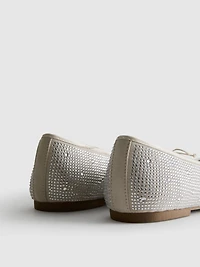 Diamanté Ballet Flats