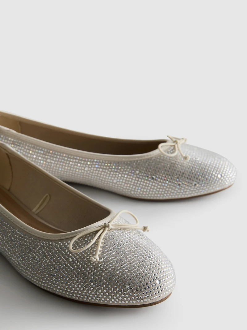 Diamanté Ballet Flats