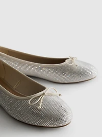 Diamanté Ballet Flats
