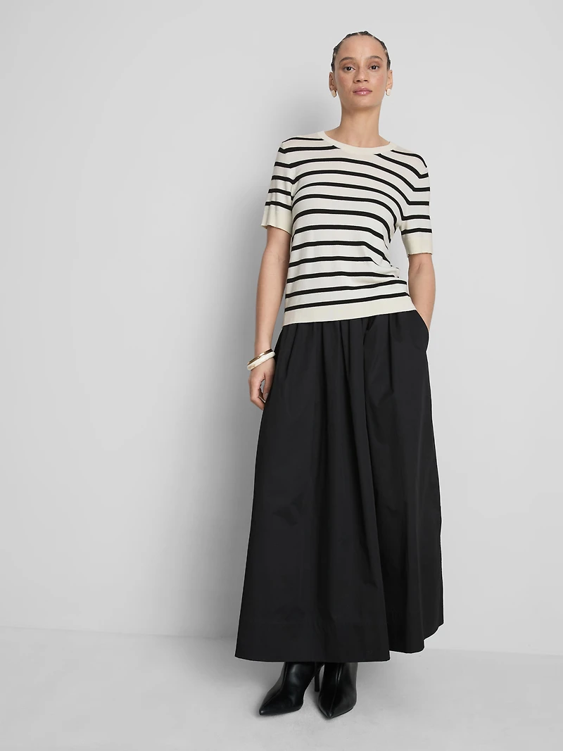 Compact Knit Short-Sleeve Tee