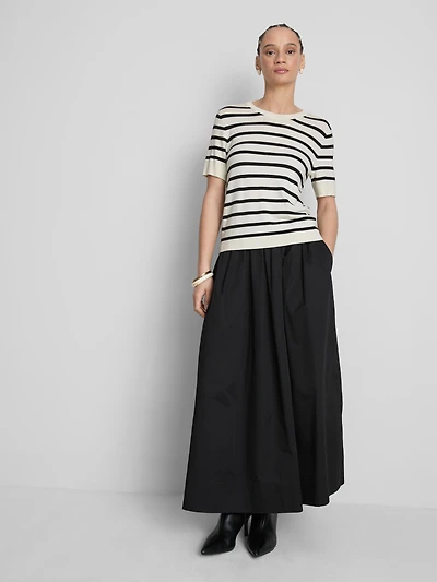 Compact Knit Short-Sleeve Tee