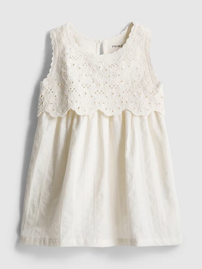 0-36mths | Crochet Sleeveless Smock Dress