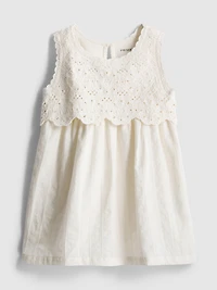 0-36mths | Crochet Sleeveless Smock Dress