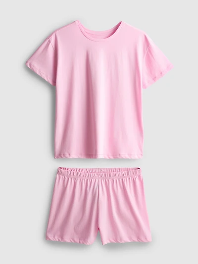 Cotton T-Shirt Shorty Pajamas
