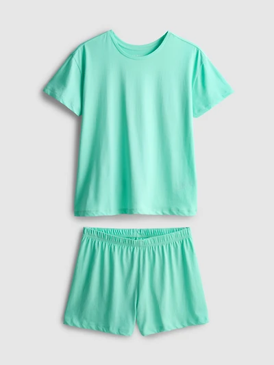 Cotton T-Shirt Shorty Pajamas
