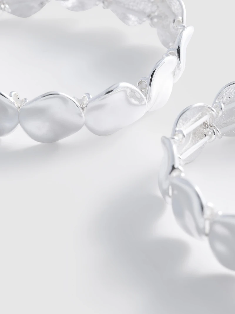 2pk Molten Metal Bracelets