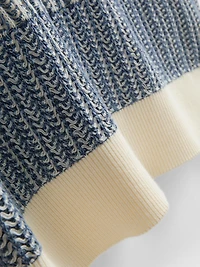 Textured Stripe Knitted Polo Shirt