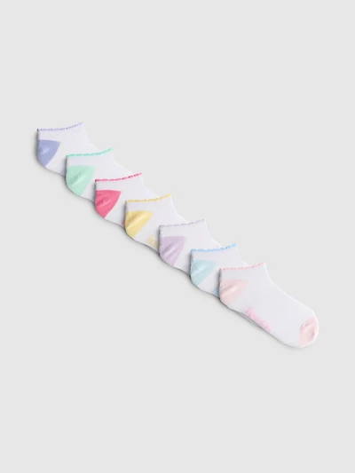 7pk Cotton Rich Days of the Week Sneaker Socks