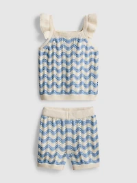 0-36mths | Knitted Top and Shorts Set