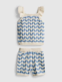 0-36mths | Knitted Top and Shorts Set