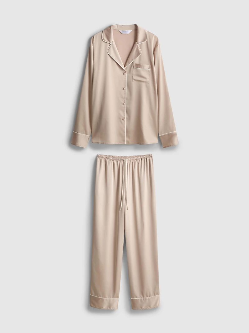 Satin Boyfriend Pajamas