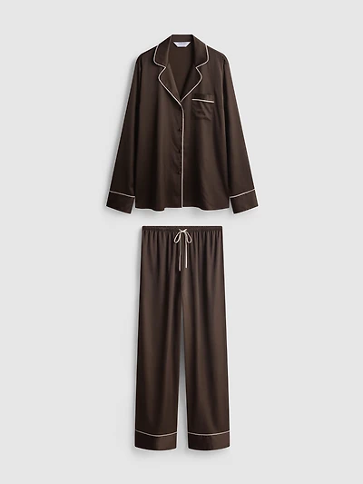 Satin Boyfriend Pajamas