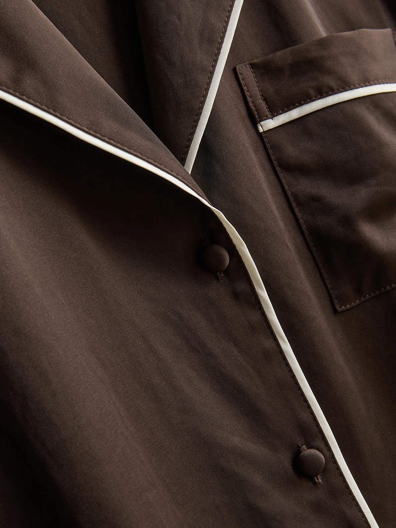 Satin Boyfriend Pajamas